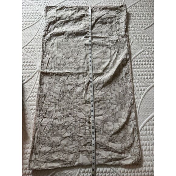 Rachel Zoe Los Angeles Cotton Embroidered Duvet Cover and 2 shams, King, Beige - Picture 10 of 11